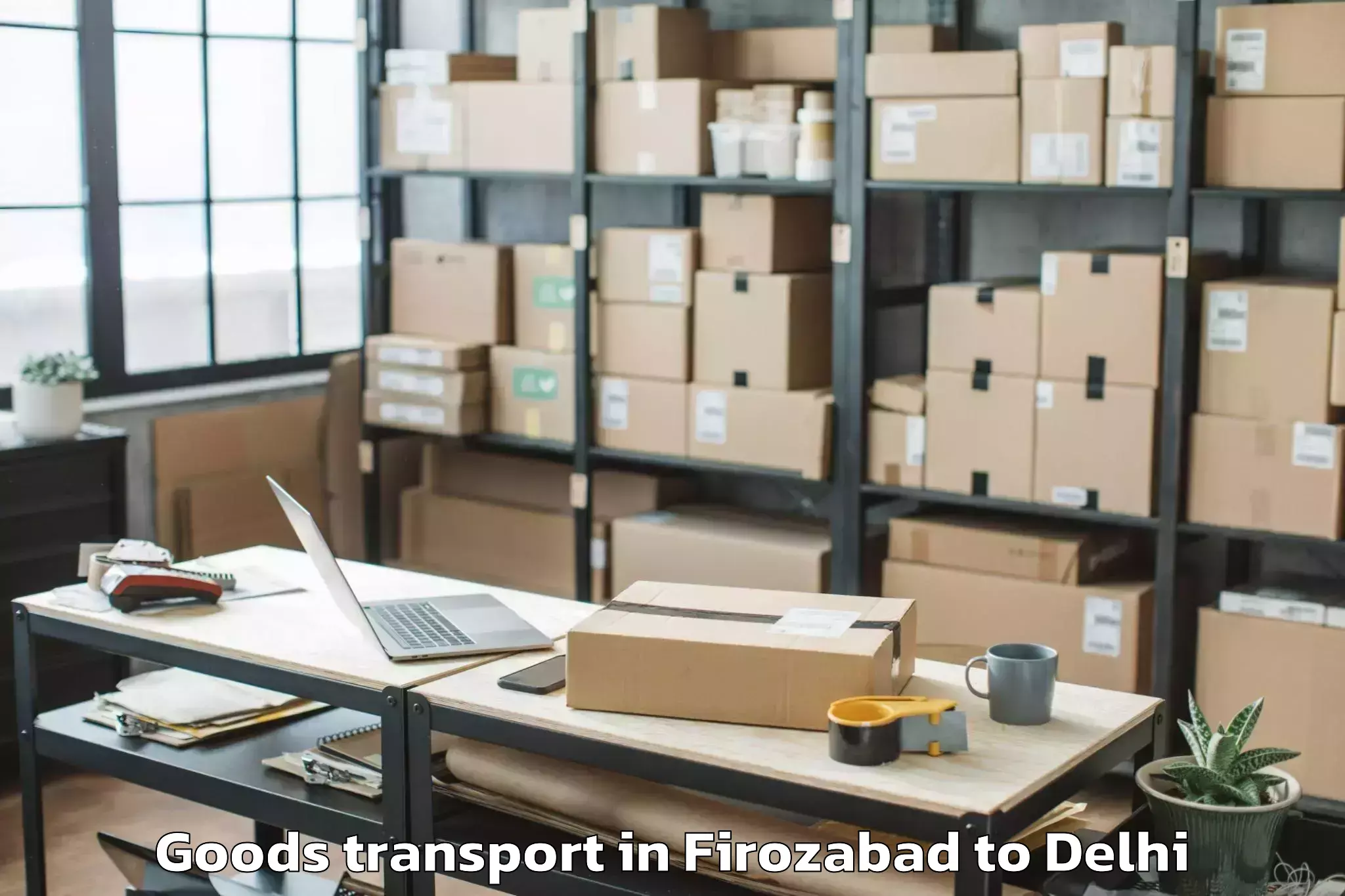 Top Firozabad to Vegas Mall Goods Transport Available